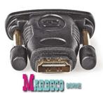 HDMI - DVI Adapter, DVI-D 24+1-Pins Male - HDMI Female, Computers en Software, Pc- en Netwerkkabels, Nedis, Nieuw, Info@marbeco.nl