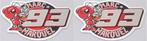 Marc Márquez metallic sticker set #7, Motoren, Verzenden