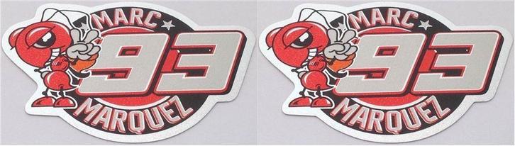 Marc Márquez metallic sticker set #7, Motoren, Accessoires | Stickers, Verzenden