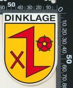 Sticker: Dinklage, Ophalen of Verzenden, Zo goed als nieuw, Bedrijf of Vereniging