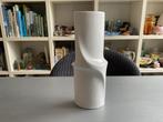 Jan van der Vaart Multipel witte porseleinen vaas 27 cm 1982, Ophalen of Verzenden