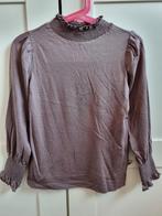 Donker paas aubergine blouse PompdeLux maat 110/116, Meisje, Overhemd of Blouse, Ophalen of Verzenden, Zo goed als nieuw