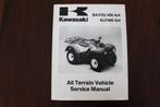 Kawasaki KLF400 Bayou 400 4x4 1993 - 1997 ATV service manual, Motoren, Ophalen of Verzenden, Kawasaki