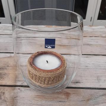 🕯️Nieuw: 2x Leonardo Casolare windlicht ø17 x 21 cm.🏷️€25- beschikbaar voor biedingen