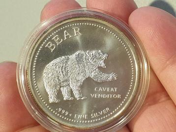 Bear and Bull, 1 oz .999 zilver (3-6) beschikbaar voor biedingen