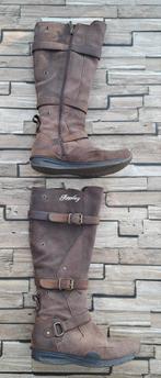 Replay- stoere leren laarzen, 36, Kleding | Dames, Schoenen, Hoge laarzen, Bruin, Verzenden, Replay