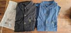 2x overhemd maat m zwart en blauw, Ophalen of Verzenden, Nieuw
