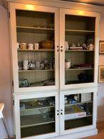 Chique witte houten buffetkast met deurtjes, Huis en Inrichting, Kasten | Buffetkasten, Ophalen, 200 cm of meer, 150 tot 200 cm