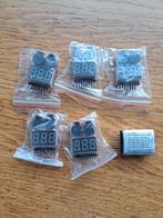 6 x LIPO low voltage alarms 1-8s 2.7v to 3.7v adjustable, Ophalen of Verzenden, Zo goed als nieuw