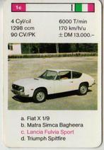 Kw440 autokaartje 1C lancia fulvia sport, Ophalen of Verzenden, Zo goed als nieuw, Auto's