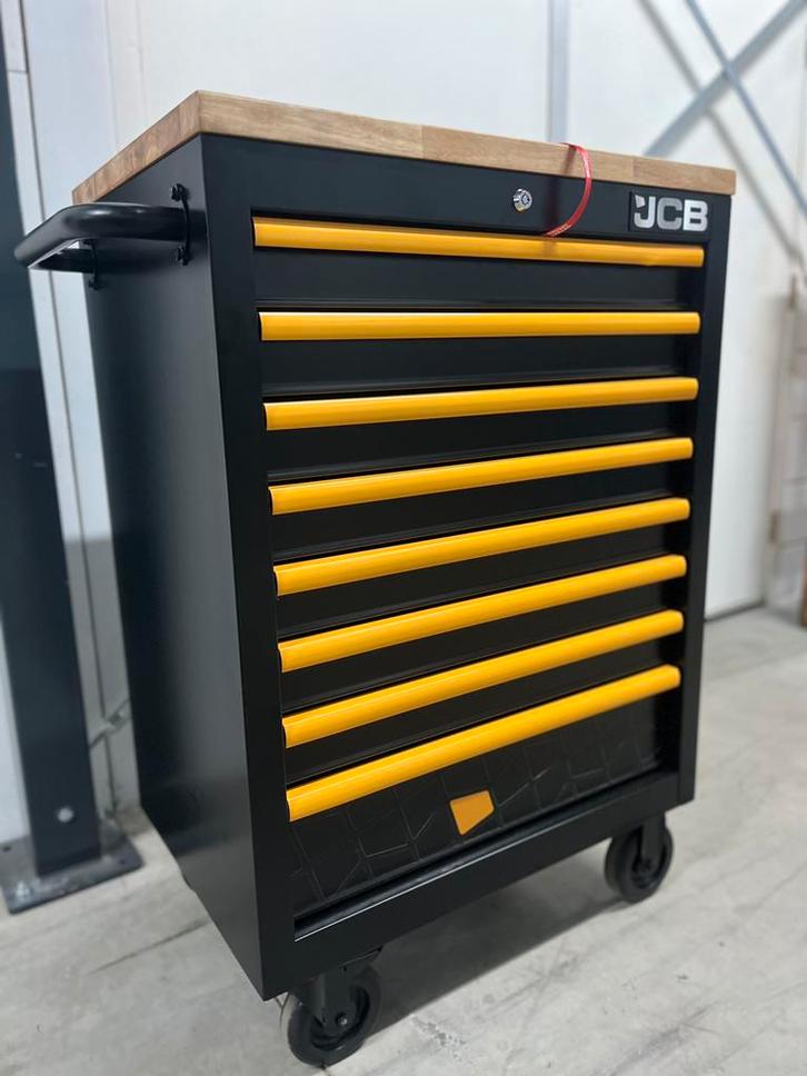 Professionele gereedschapskar JCB 27INCH, Doe-het-zelf en Verbouw, Gereedschapskisten, Zo goed als nieuw, Ophalen
