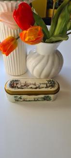 Vintage lepelblikje, lepeltjes doosje,brocante, lepeldoosje, Ophalen of Verzenden, Gebruikt, Overige, Overige merken
