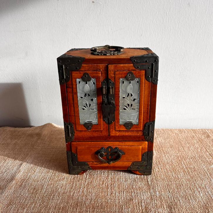 Chinees Juwelen sieraden kastje kistje vintage, Antiek en Kunst, Kunst | Niet-Westerse kunst, Ophalen of Verzenden