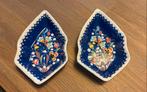 2 Turkse Schaaltjes met Bloemenmotief, Porselein of Keramiek, Schaal, Ophalen of Verzenden, Zo goed als nieuw