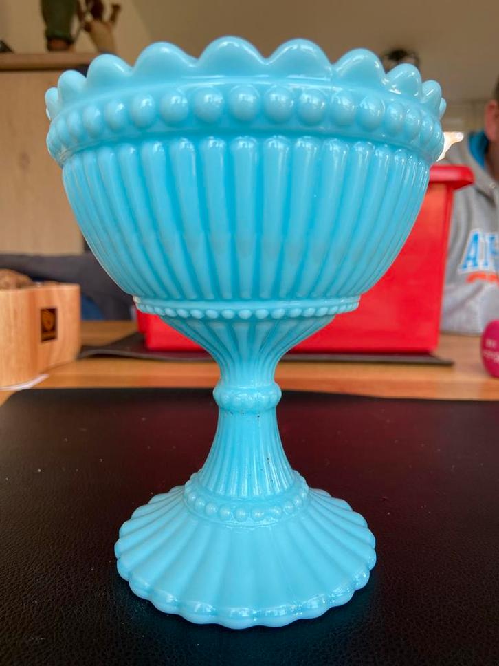 Antieke glazen bonbonniere - 1940/1950, Antiek en Kunst, Antiek | Glas en Kristal, Ophalen of Verzenden