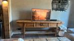 Zeer mooie sidetable, Huis en Inrichting, Tafels | Sidetables, Eikenhout, 200 cm of meer, Zo goed als nieuw, Ophalen