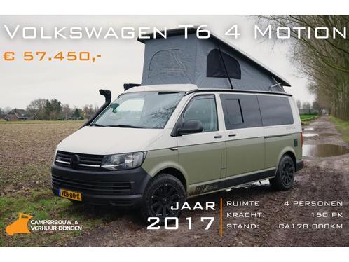 Offroad Camper Volkswagen T6 4 Motion 4 pers bj 2017, Caravans en Kamperen, Campers, Bedrijf, tot en met 4, Buscamper of Camperbus