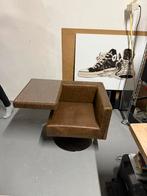 Offect Solitaire Design Fauteuil. Opnieuw bekleed, Ophalen, Bruin, Leer, Zo goed als nieuw
