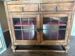 Antiek kastje met glasdeuren - mist bovenblad, Antiek en Kunst, Ophalen