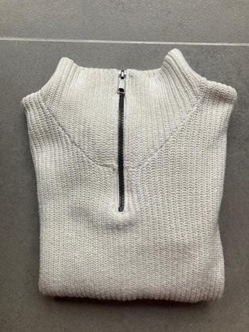 Vest met rits gebroken wit maat 134-140 beschikbaar voor biedingen