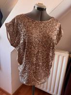 New look gouden pailletten top, Zwart, Maat 46/48 (XL) of groter, Ophalen of Verzenden, Zo goed als nieuw
