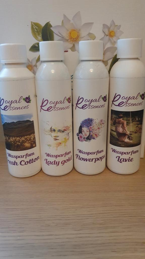 ROYAL ESSENCES WASPARFUM     4 flessen á 250 ml, Huis en Inrichting, Schoonmaakartikelen, Schoonmaakmiddel, Verzenden