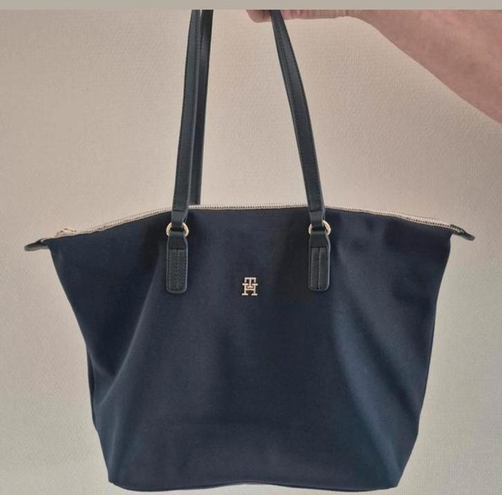 Tommy Hilfiger Shopper POPPY NEW TOTE, Sieraden, Tassen en Uiterlijk, Tassen | Damestassen, Zo goed als nieuw, Handtas, Blauw