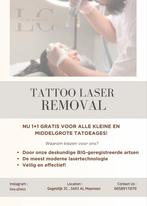 Tijdelijk: tattoo verwijderen 1+1 gratis (door arts), Sieraden, Tassen en Uiterlijk, Uiterlijk | Lichaamsverzorging, Ophalen of Verzenden