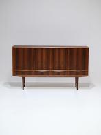 E.W. Bach highboard met bar palissander Deens vintage 1960s, Huis en Inrichting, Kasten | Dressoirs, Ophalen, Met deur(en), -