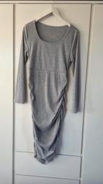 Zwangerschap jurk grijs, Kleding | Dames, Positiekleding, Jurk, Maat 46/48 (XL) of groter, Ophalen of Verzenden, Zo goed als nieuw