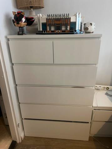 Ikea MALM kast wit 123x80 - afbeelding 1