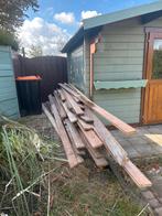 Houten Planken - 25 m2 - Gebruikt, Doe-het-zelf en Verbouw, Hout en Planken, Gebruikt, Minder dan 25 mm, Plank, Ophalen