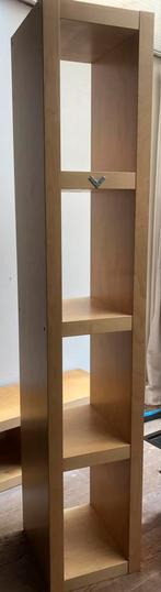 Ikea lack 1x4 houtkleur 2x, Huis en Inrichting, Kasten | Boekenkasten, Ophalen, Gebruikt, 25 tot 50 cm, Minder dan 100 cm
