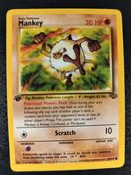 Jungle Mankey NM- 1st edition, Hobby en Vrije tijd, Ophalen of Verzenden, Zo goed als nieuw, Losse kaart
