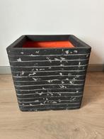 Plantenbak Capi Europe Nature rib zwart, Tuin, Kunststof, Minder dan 60 cm, Vierkant