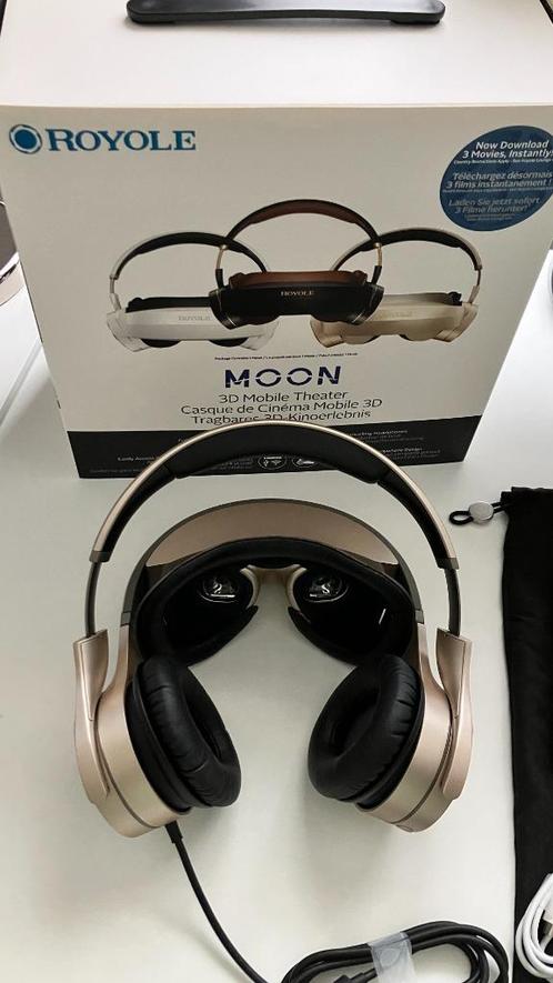 Royole Moon 3D Bioscoop - Champagne kleur, Spelcomputers en Games, Virtual Reality, Zo goed als nieuw, Overige platformen, VR-bril
