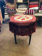 Tafelkleed met bloemen en grote franjes, Gebruikt, Etten-Leur, DJT@dejuistetoon.eu, Ophalen of Verzenden