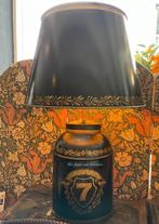 Engelse metalen Tea Caddy tafellamp zwart/goud, Ophalen, Westdijk 41 3241GT Middelharnis, Minder dan 50 cm, Het lijstje van brocante