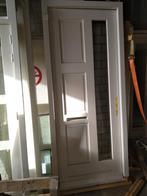 Hardhout kozijn met voordeur, Doe-het-zelf en Verbouw, 100 tot 120 cm, Nieuw, Ophalen of Verzenden, Buitendeur
