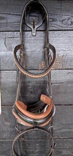 Tess hoofdstel rosegoud cognac onderlegd lak cob, Dieren en Toebehoren, Paarden en Pony's | Hoofdstellen en Tuigage, Verzenden