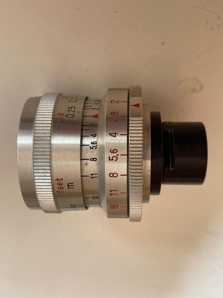 BIOTAR (Carl Zeiss Jena) 12.5mm f2 (film lens Pentaka 8), Verzamelen, Fotografica en Filmapparatuur, 1960 tot 1980, Ophalen of Verzenden