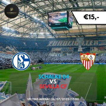 Tickets Schalke 04 - Sevilla CF (Nordkurve) beschikbaar voor biedingen