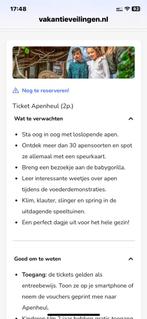 2 toegangsbewijzen Apenheul, Tickets en Kaartjes, Kortingen en Cadeaubonnen, Twee personen, Cadeaubon, Overige typen