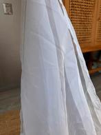 Witte Vitrage Gordijnen 3x135cm breed, Ophalen, Gebruikt, Wit, 200 cm of meer