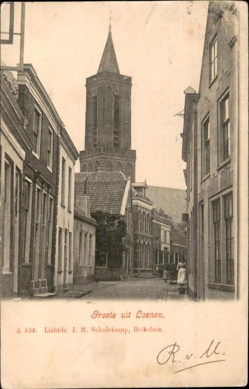 Loenen  A.834 Lichtdruk J.M. Schalekamp vóó 1906, Verzamelen, Ansichtkaarten | Nederland, Gelopen, Utrecht, Voor 1920, Verzenden