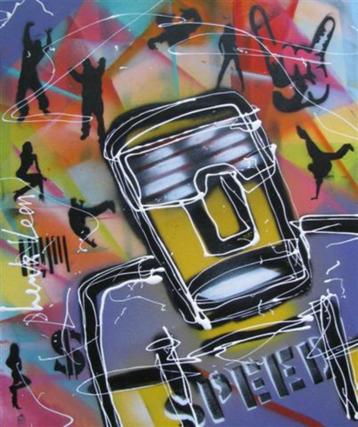 Schilderij Henk Veen - Breakdance beschikbaar voor biedingen