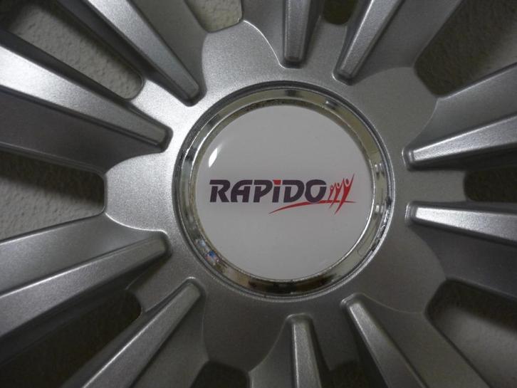 Rapido doming naafstickers caravan en camper 3D, Epoxy, Verzamelen, Stickers, Nieuw, Overige typen, Verzenden