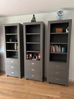 3 kasten grijs, Huis en Inrichting, Kasten | Vitrinekasten, Ophalen, Gebruikt, 200 cm of meer, 50 tot 100 cm