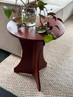 Burgundy rode bijzettafel/plantentafel - 47,5 cm, 45 tot 60 cm, Minder dan 55 cm, ', Rond