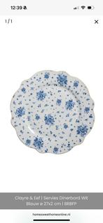 Clayre en Eef servies dinerbord wit en blauw - 36 stuks, Antiek en Kunst, Ophalen of Verzenden